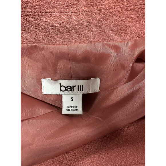 Bar III Blazer Women Size S Pink Faded Rose One Button Suit Jacket Workwear $129 - Picture 5 of 8